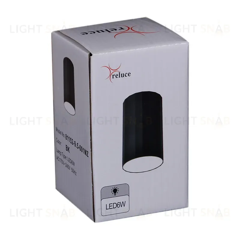 Накладной светильник Reluce 81152-9.5-001MZ LED6W BK 81152-9.5-001MZ LED6W BK