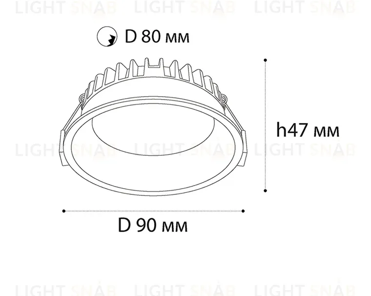 Встраиваемый светильник Italline IT08-8013 white 4000K IT08-8013 white 4000K