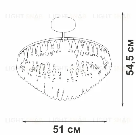 Потолочная люстра Vitaluce V5352-1/5PL V5352-1/5PL