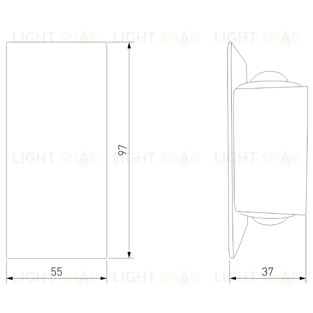 Уличный настенный светильник Elektrostandard Mini Light 35154/D черный 4690389188497 a060883 4690389188497