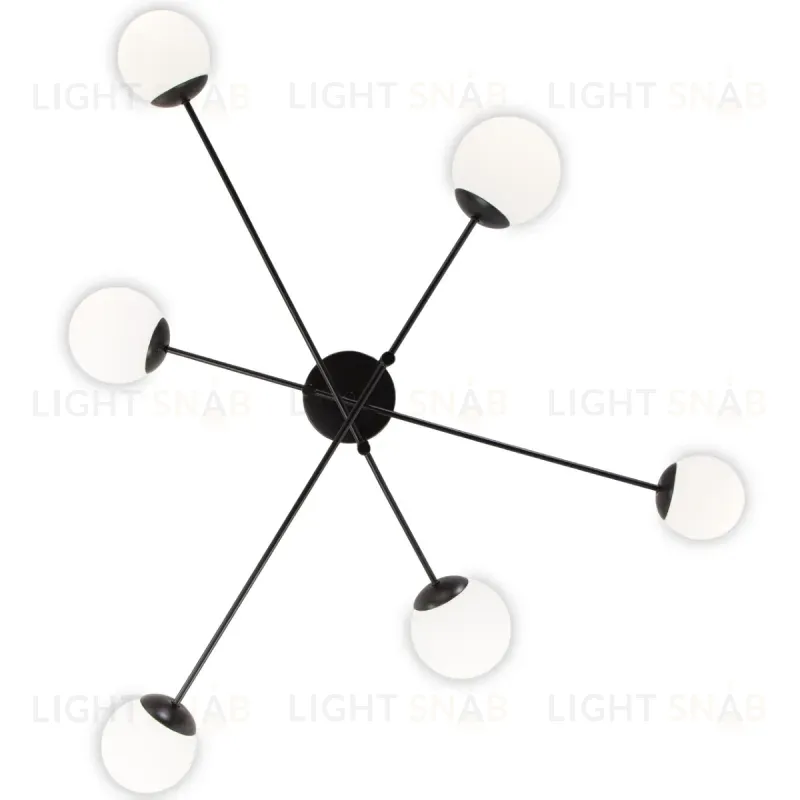 Потолочная люстра Eurosvet Netz 30181/6 черный Smart a062214 30181/6 черный Smart