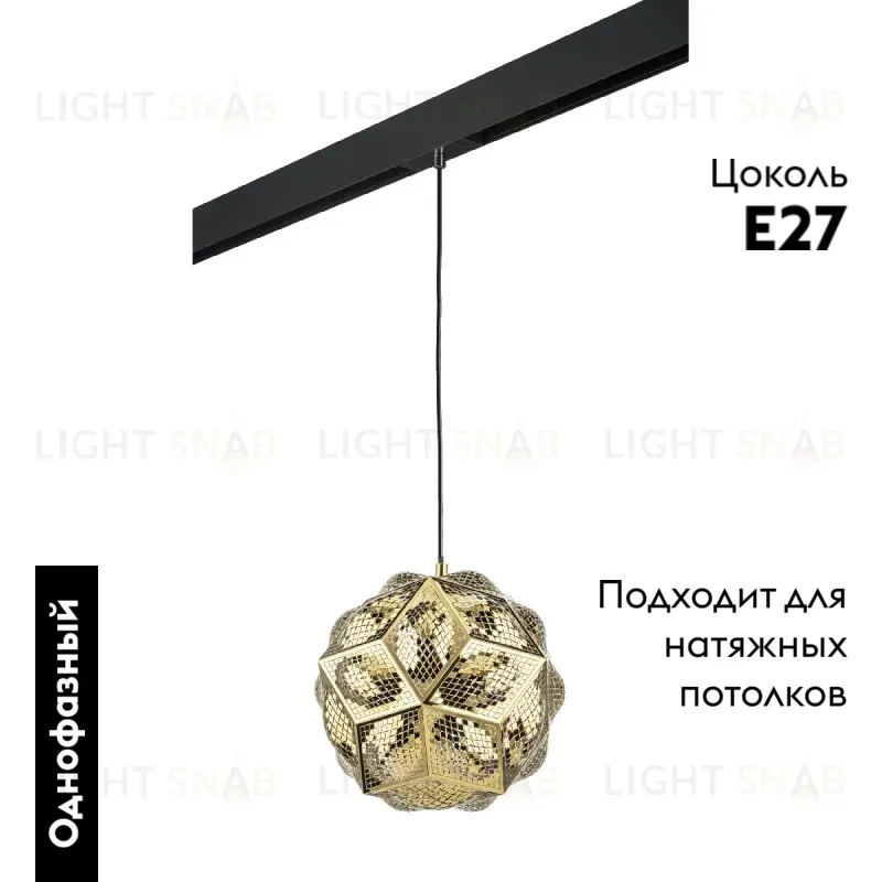 Трековый однофазный светильник Lightstar Fermo (724312+595007) PRO724312 PRO724312