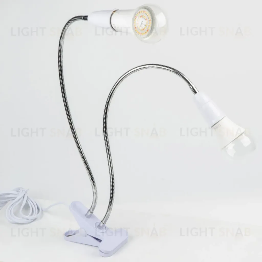 Настольная лампа Uniel ФитоЛето TLI-281 White E27x2 Plant UL-00010305 TLI-281 White E27x2 Plant