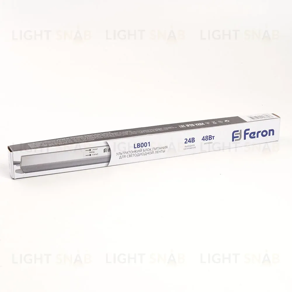 Трансформатор для светодиодной ленты Feron LB001 48Вт 24В IP20 48013 48013