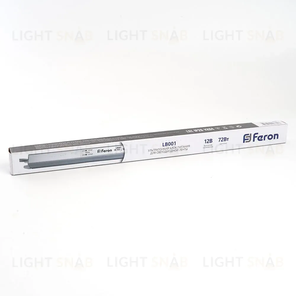 Трансформатор для светодиодной ленты Feron LB001 72Вт 12В IP20 48015 48015