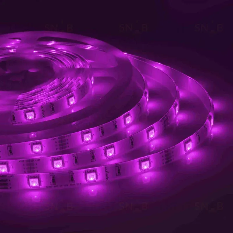 Светодиодная влагозащищенная лента Apeyron 12В 5050 7,2Вт/м RGB 5м IP65 00-41 00-41