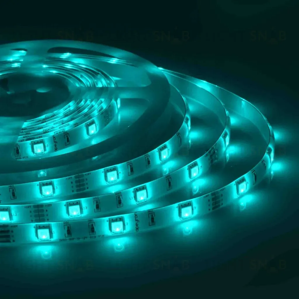 Светодиодная влагозащищенная лента Apeyron 12В 5050 7,2Вт/м RGB 5м IP65 00-41 00-41
