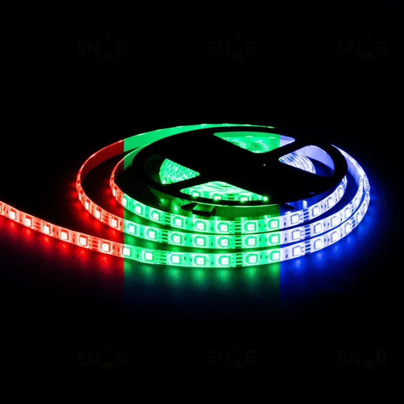 Светодиодная влагозащищенная лента OGM 12В 5050 14,4Вт/м RGB 5м IP65 LSE-276 LSE-276