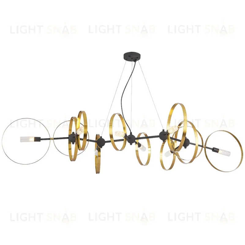 Подвесная люстра Crystal Lux ARMONICA SP8 BLACK/BRASS V2 ARMONICA SP8 BLACK/BRASS V2