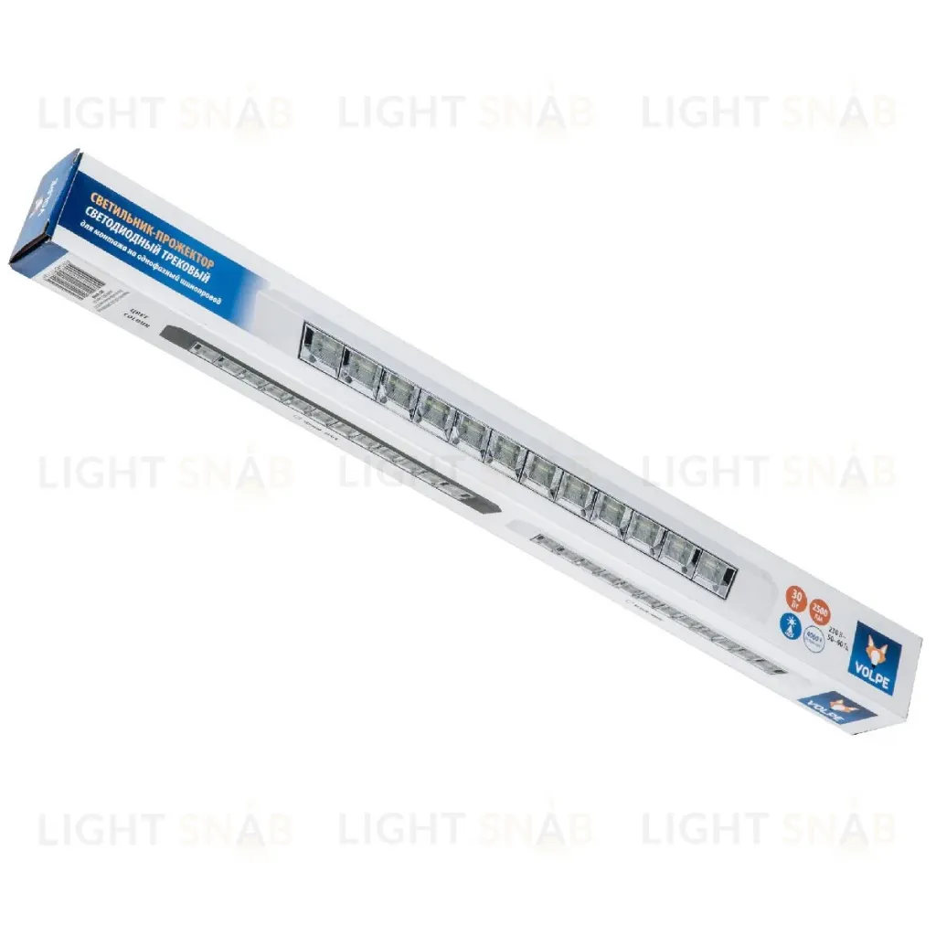 Трековый однофазный светильник Volpe ULB-Q282 30W/4000K WHITE UL-00010123 ULB-Q282 30W/4000K WHITE