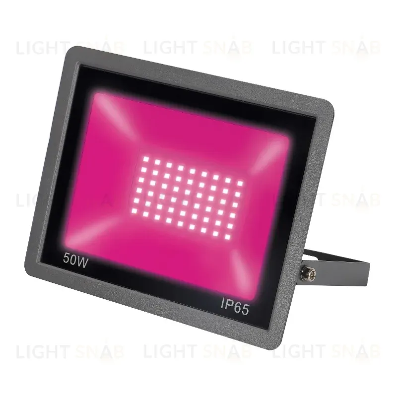 Прожектор для растений Uniel ULF-P42-50W/SPBR IP65 180-260V BLACK картон UL-00010384 ULF-P42-50W/SPBR IP65 180-260V BLACK картон