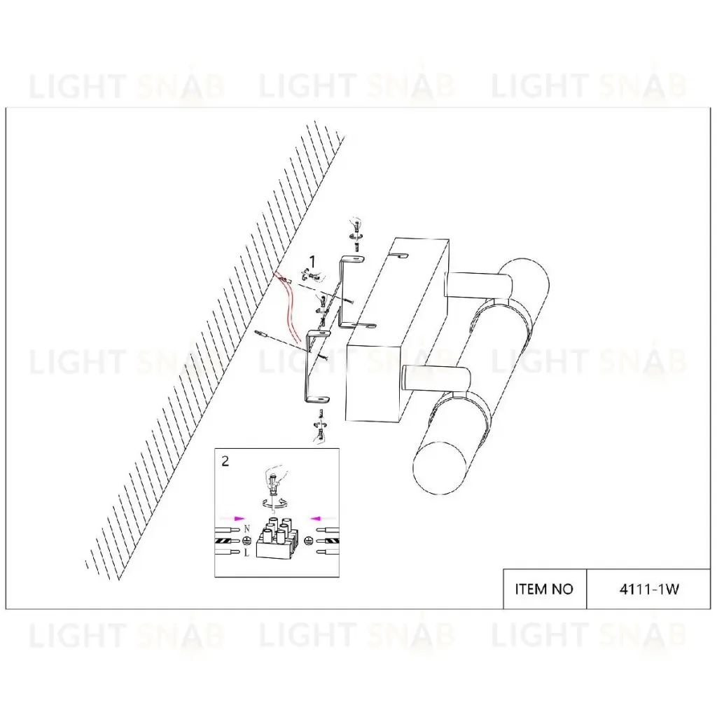 Настенный светильник Favourite Cuero 4111-1W 4111-1W