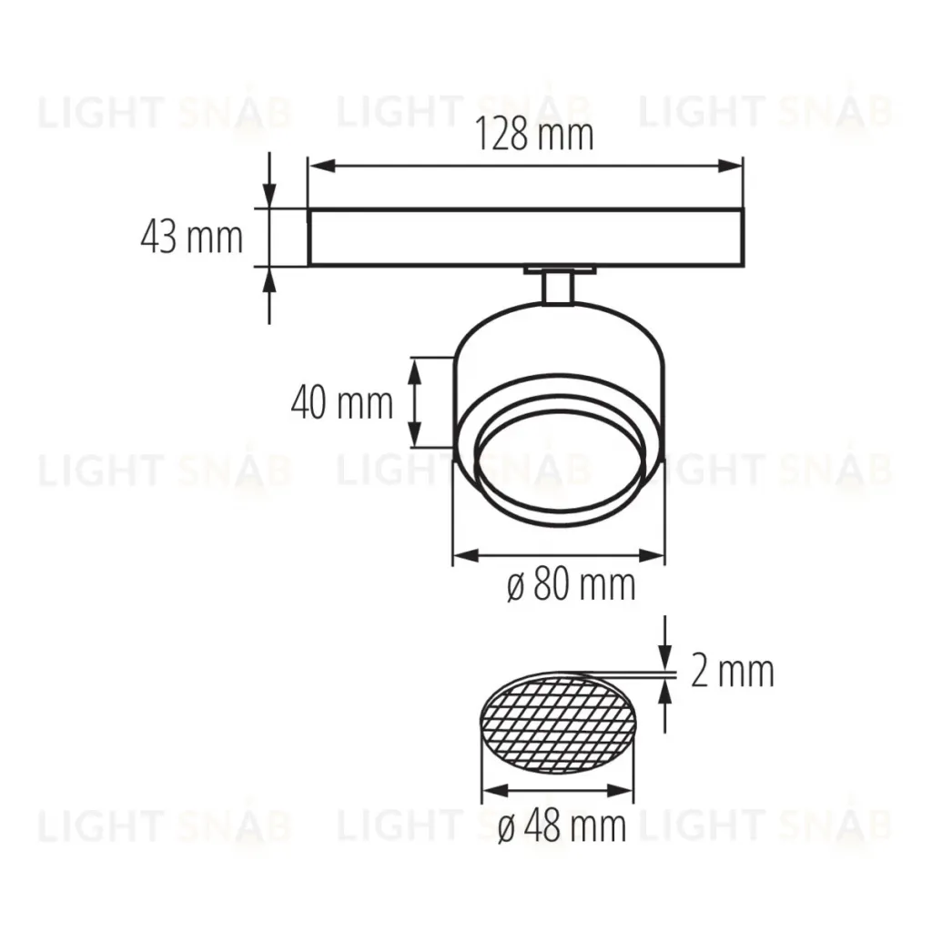Трековый трехфазный светильник Kanlux Btl 35650 35650