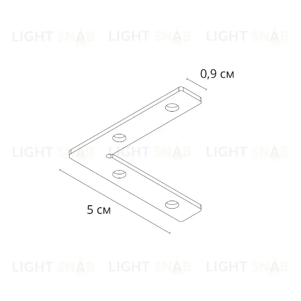 Коннектор угловой для шинопровода Arte Lamp Linea-accessories A484405L A484405L