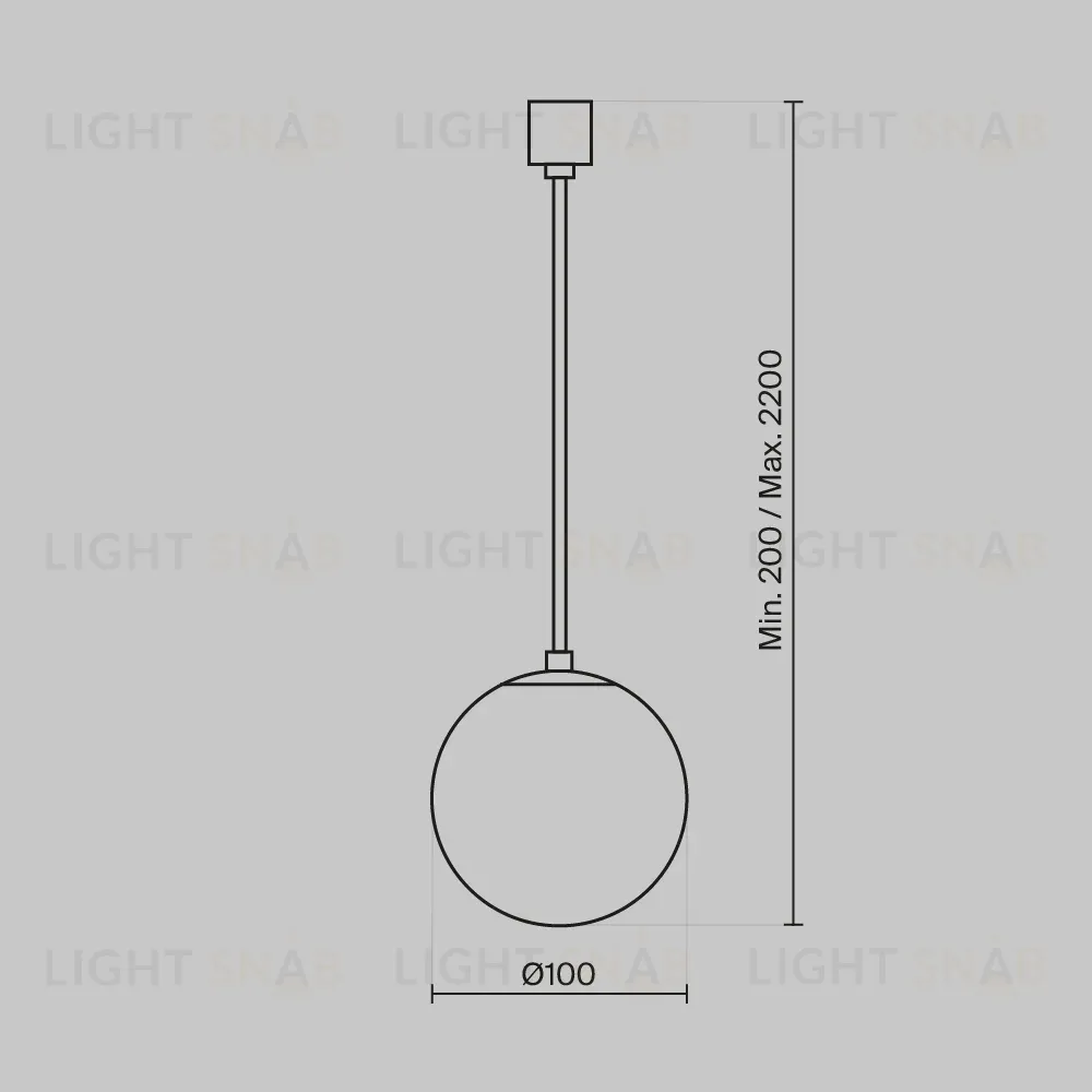 Подвесной светильник Maytoni Luna P039PL-5W4K-10-B P039PL-5W4K-10-B