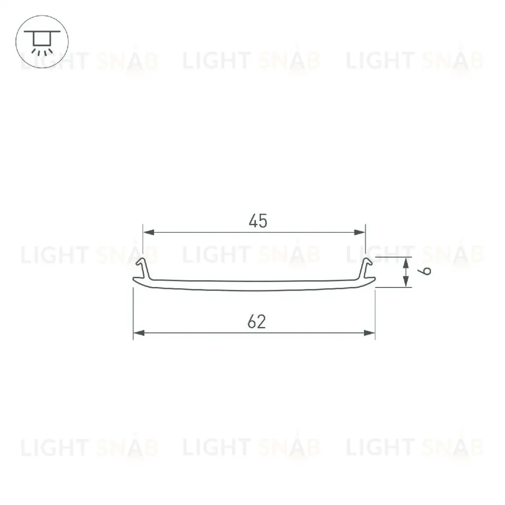 Экран Arlight STRETCH-S-50-CEIL-CENTER-10m (GAMMA50) 040822 040822