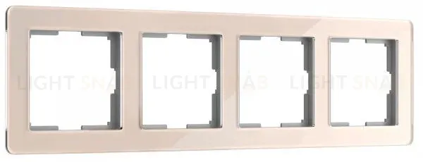 Рамка на 4 поста Werkel Acrylic айвори 4690389190551 W0042743 a062134 4690389190551