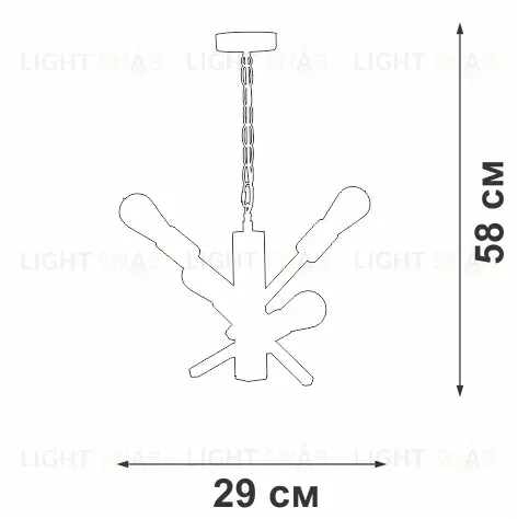 Подвесная люстра Vitaluce V3009-1/4 V3009-1/4