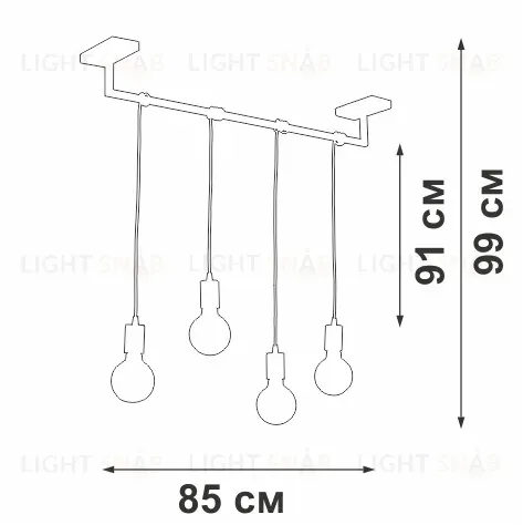 Подвесной светильник Vitaluce V3032-1/4S V3032-1/4S