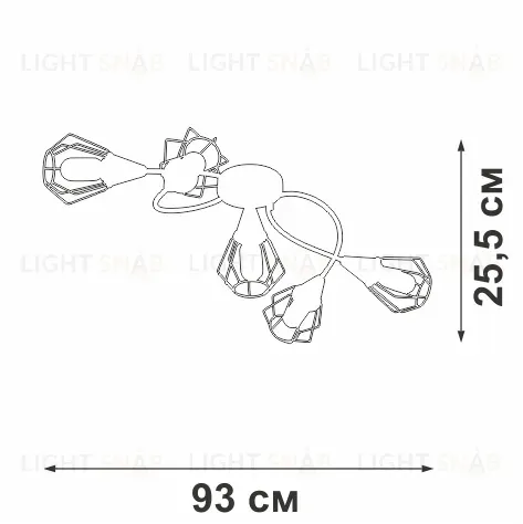 Потолочная люстра Vitaluce V3037-0/5PL V3037-0/5PL