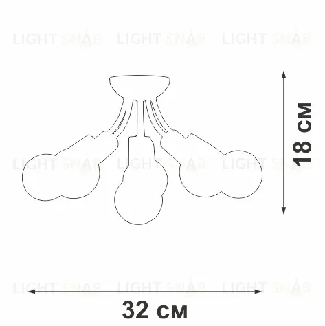Потолочная люстра Vitaluce V3927-1/6PL V3927-1/6PL