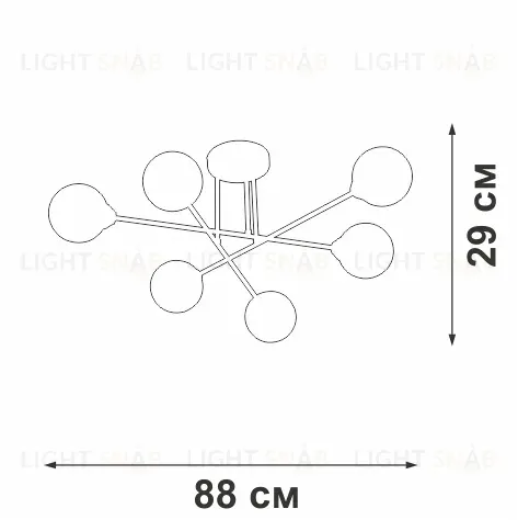 Потолочная люстра Vitaluce V3931-8/6PL V3931-8/6PL