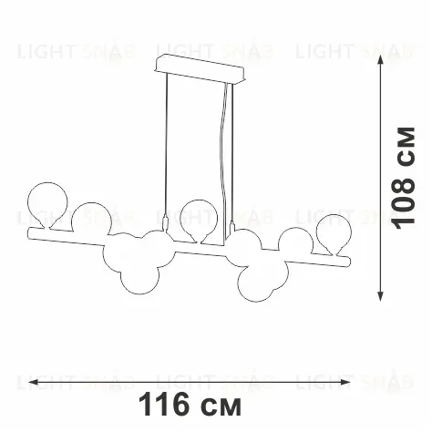 Подвесная люстра Vitaluce V49860-8/11S V49860-8/11S