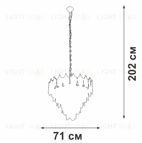 Подвесная люстра Vitaluce V5813-8/17 V5813-8/17