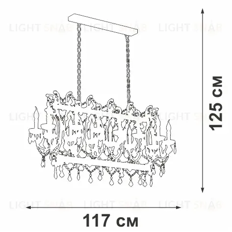 Подвесная люстра Vitaluce V5814-7/14 V5814-7/14