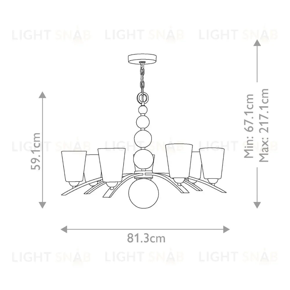Подвесная люстра Hinkley Zelda HK-ZELDA7-PN HK-ZELDA7-PN