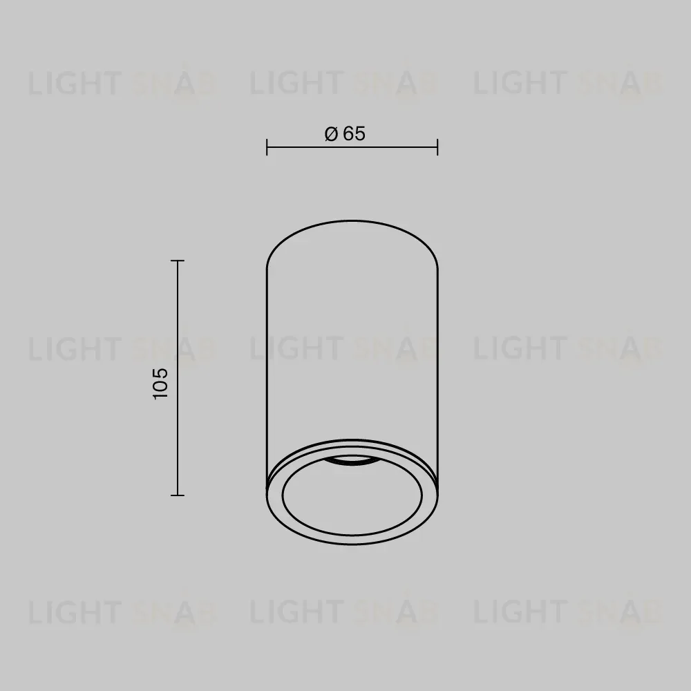 Накладной светильник Maytoni Zoom C029CL-01-S-B C029CL-01-S-B
