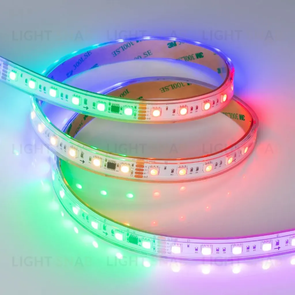 Светодиодная лента герметичная Arlight DMX-PS-B60-15mm 24V RGB-PX6 (15W/m, IP67, 5060, 5m) 037090 037090