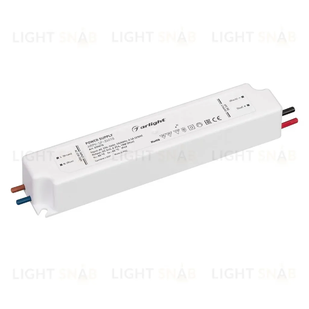 Блок питания Arlight ARPV-SP-24018 (24V, 0.75A, 18W) 039675 039675