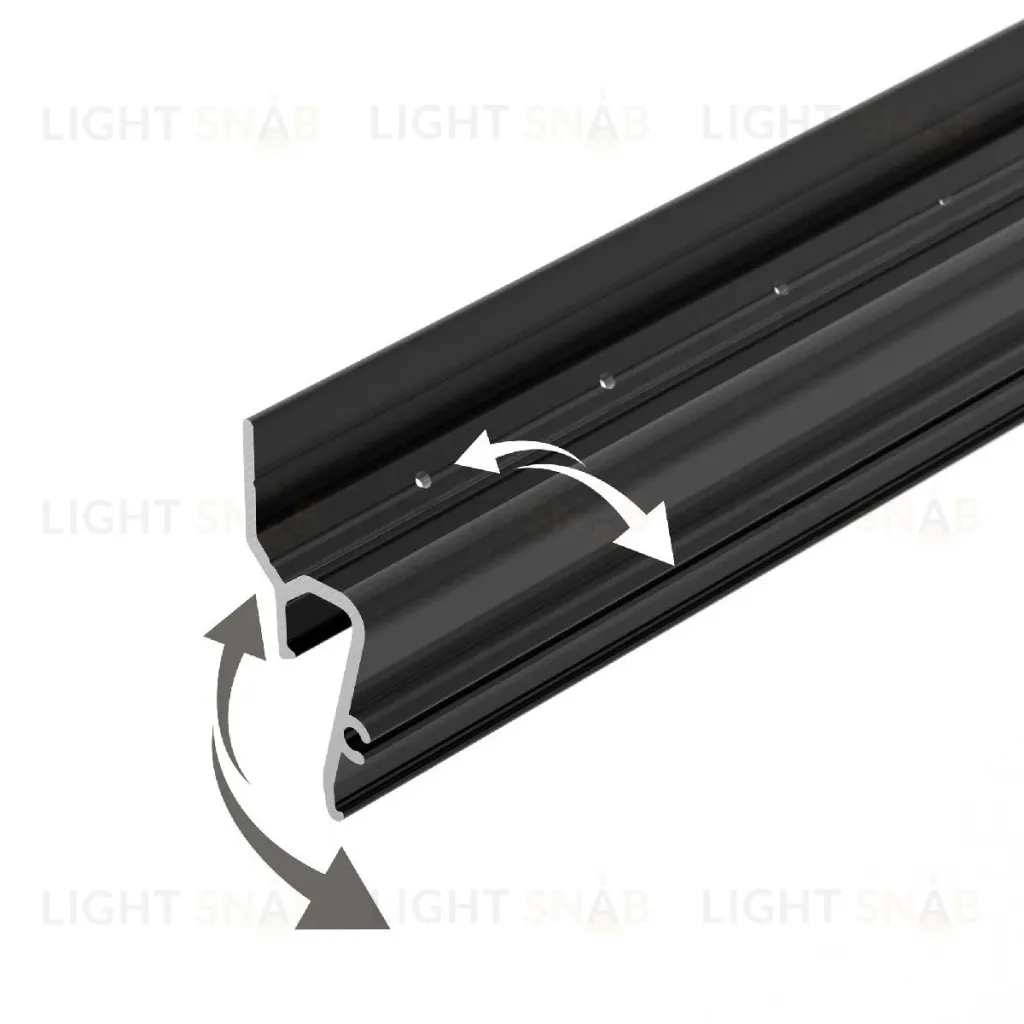 Профиль Arlight STRETCH-SHADOW-TECH-VENT-2000 BLACK (A2-DELTA) 041160 041160