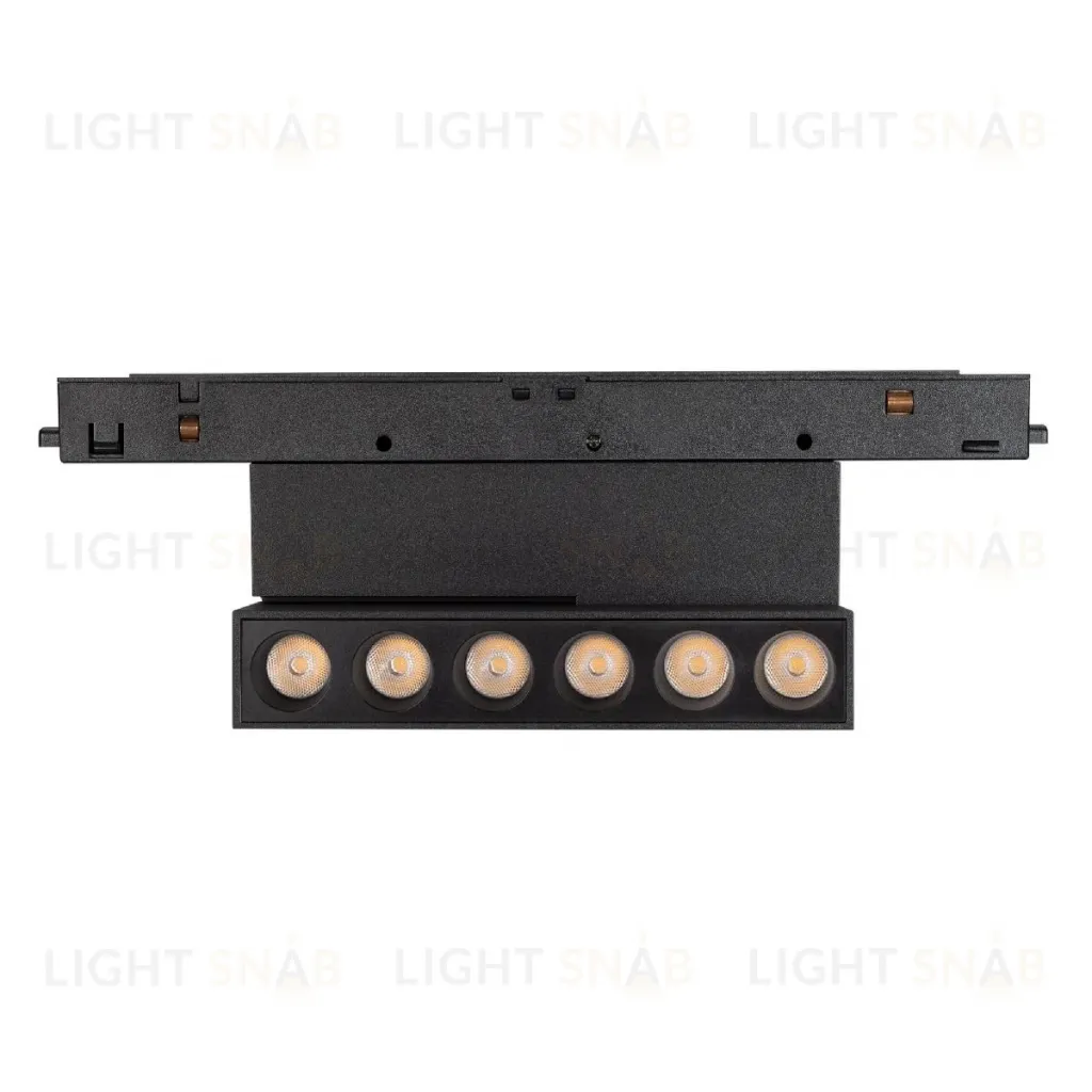 Трековый магнитный светильник Arlight MAG-ORIENT-DOTS-FOLD-S195-6W Day4000 (BK, 30 deg, 48V, DALI) 041529 041529
