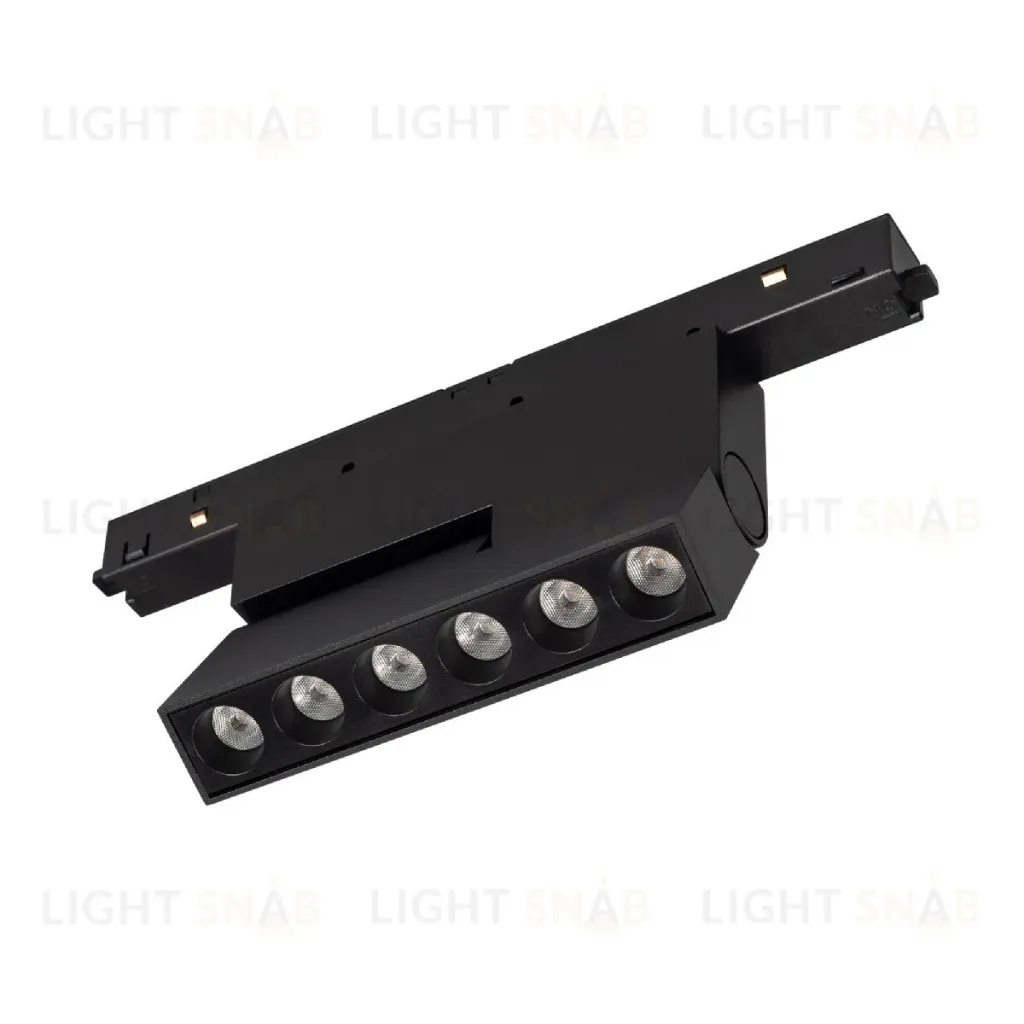 Трековый магнитный светильник Arlight MAG-ORIENT-DOTS-FOLD-S195-6W Day4000 (BK, 30 deg, 48V, DALI) 041529 041529