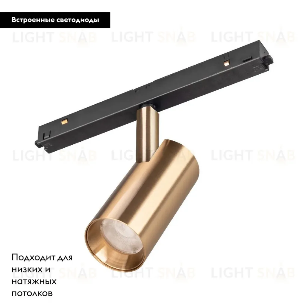 Трековый магнитный светильник Arlight MAG-ORIENT-SPOT-R45-12W Warm3000 (GD, 24 deg, 48V, DALI) 040891 040891