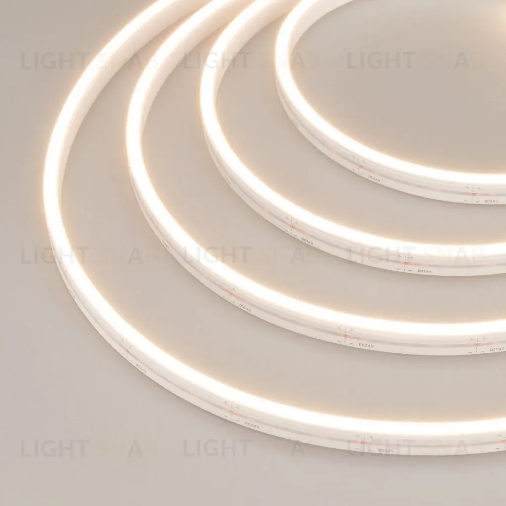 Лента герметичная Arlight MOONLIGHT-SIDE-A120-06x12mm 24V Warm2700 (9.6 W/m, IP65, 5m, wire x2) 041036 041036