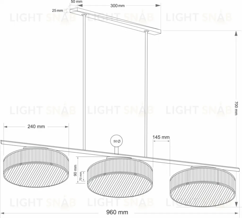 Подвесная люстра Kutek Lavone LAV-ZWL-6(Z)240 LAV-ZWL-6(Z)240