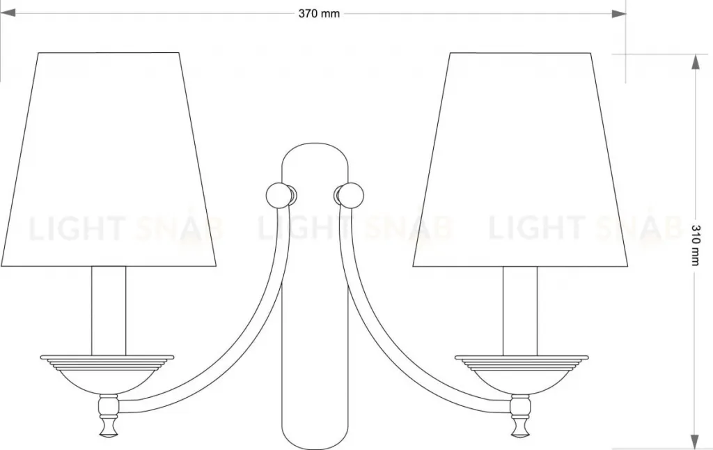 Бра Kutek San Marino Lampshade SAN-K-2(P/A)CR SAN-K-2(P/A)CR