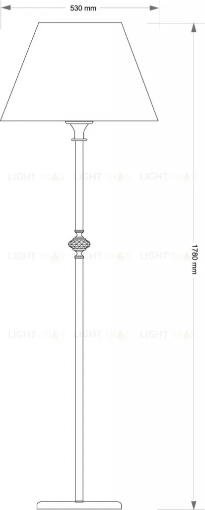 Торшер Kutek San Marino Lampshade SAN-LS-1(P/A)CR SAN-LS-1(P/A)CR