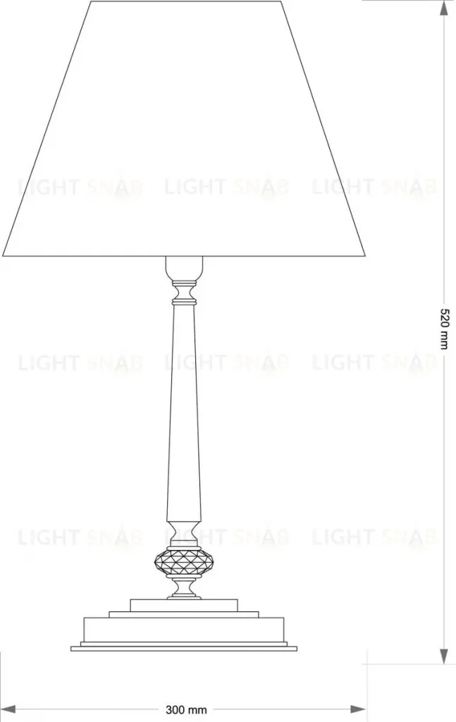 Настольная лампа Kutek San Marino Lampshade SAN-LG-1(P/A)CR SAN-LG-1(P/A)CR