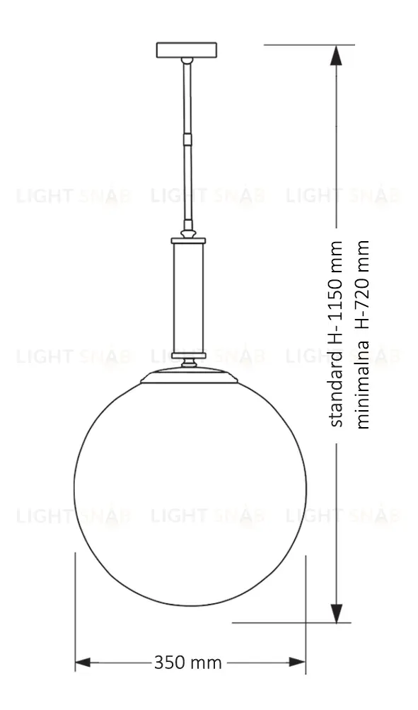 Подвесной светильник Kutek Mood Artu Glass ART-ZW-1 (Z) G350 ART-ZW-1(Z)G350