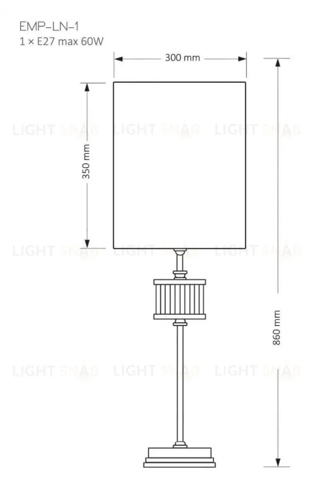 Настольная лампа Kutek Mood Empoli EMP-LN-1(N) EMP-LN-1(N)