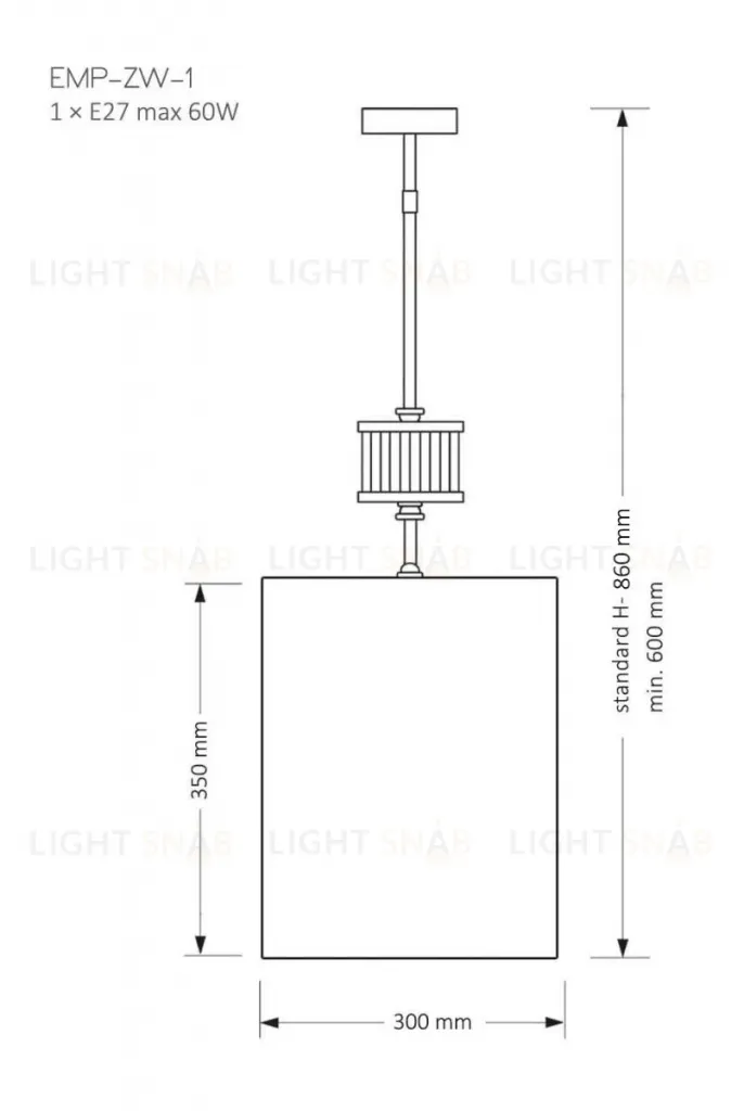 Подвесной светильник Kutek Mood Empoli EMP-ZW-1(N) EMP-ZW-1(N)