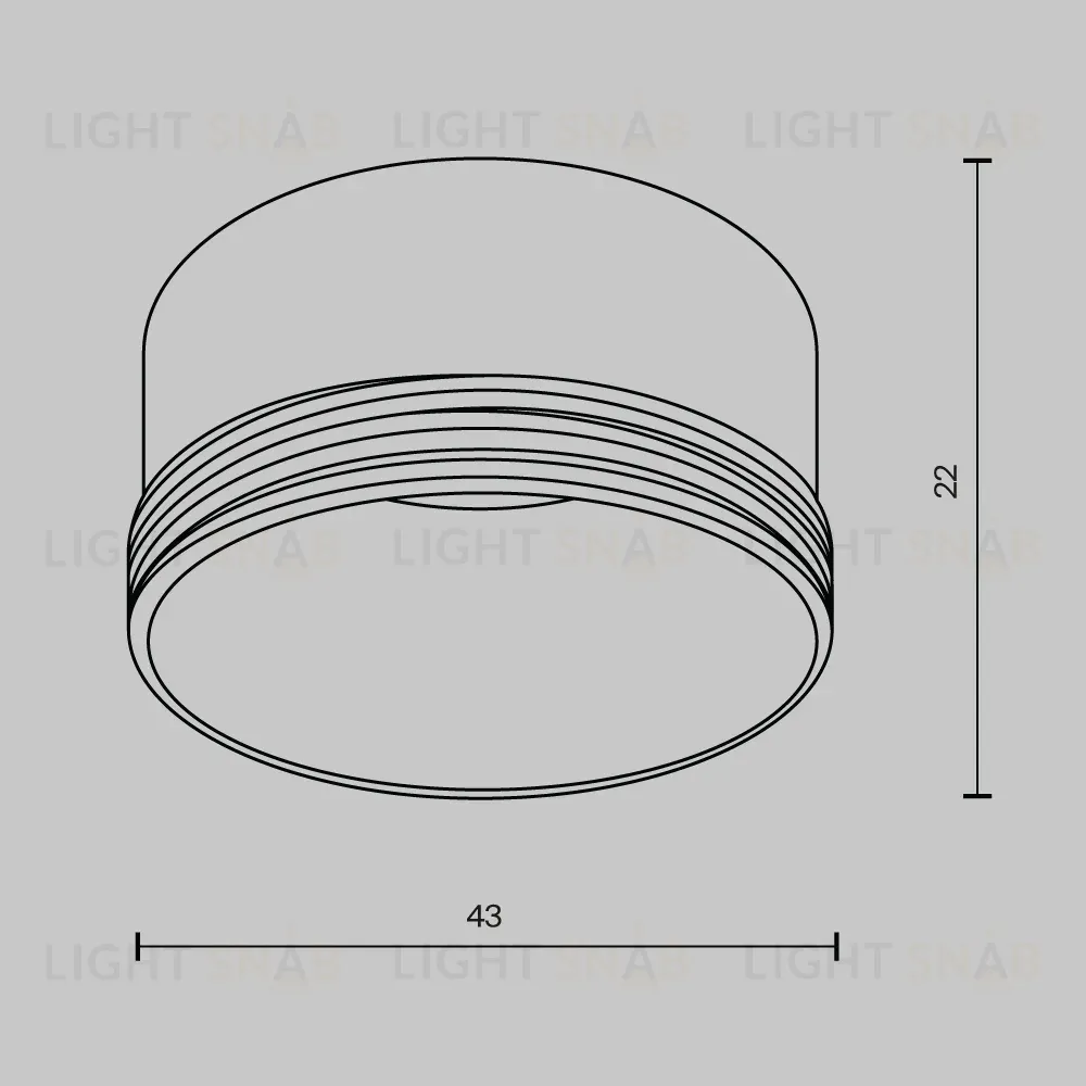 Кольцо декоративное для однофазного трекового светильника Maytoni Technical Focus LED  RingS-5-W RingS-5-W