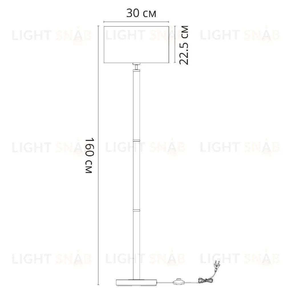 Торшер Arte Lamp Robert A5029PN-1SS A5029PN-1SS