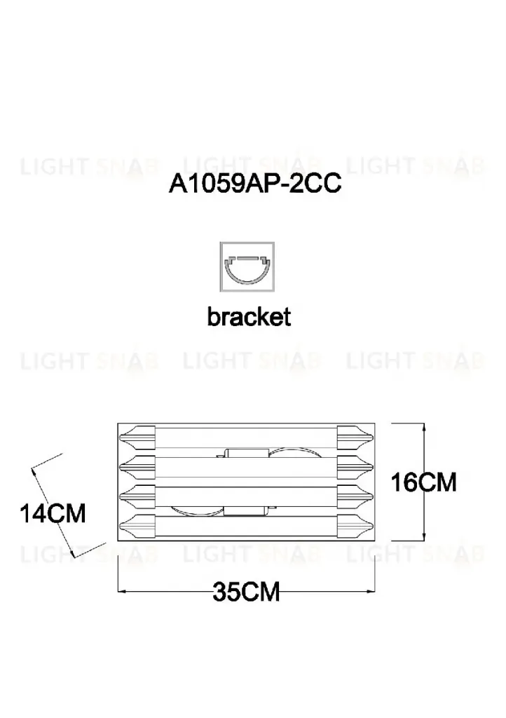 Настенный светильник Arte Lamp Caravaggio A1059AP-2CC A1059AP-2CC