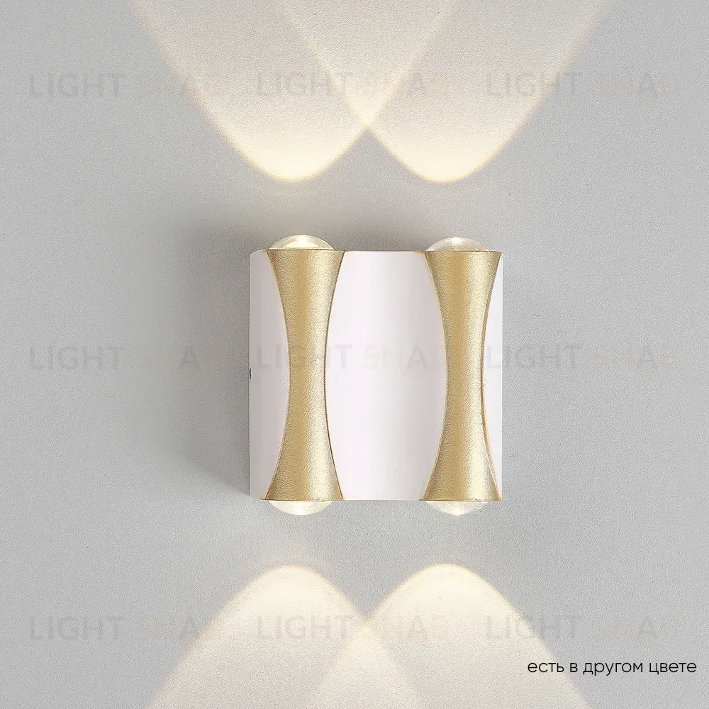 Уличный настенный светильник Crystal Lux CLT 022W2 WH-GO 4000K CLT 022W2 WH-GO 4000K