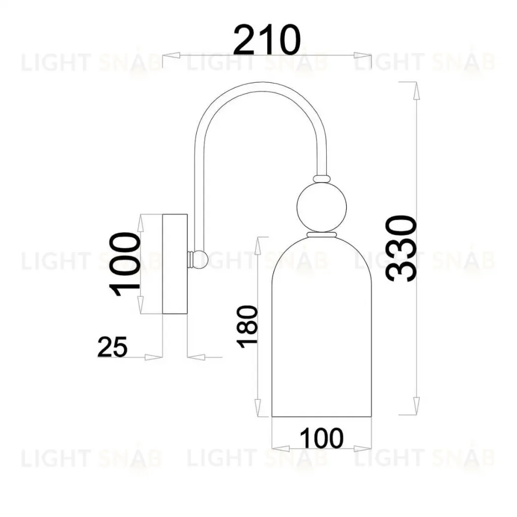 Бра Escada ODE 686/1A Copper 686/1A Copper